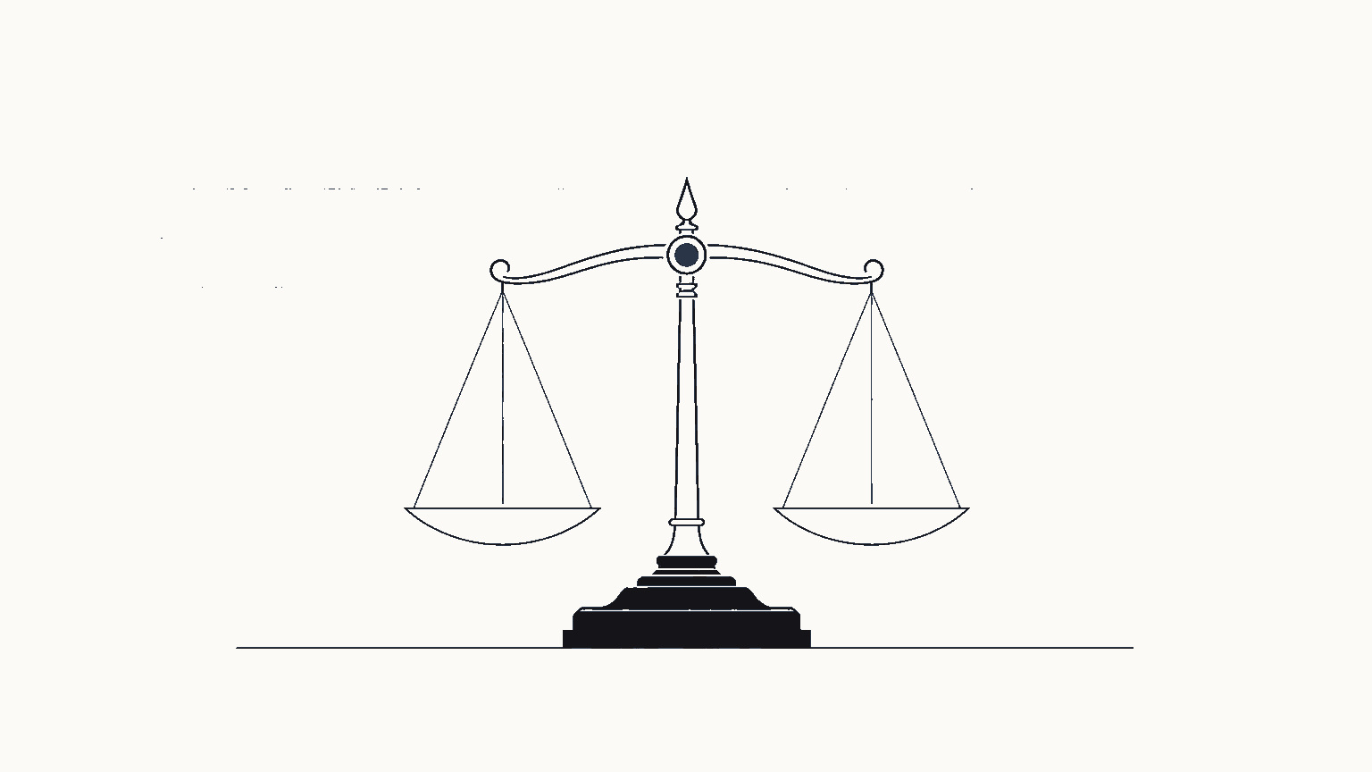 Balance de la justice et texte de loi symbolisant le cadre légal du jeu d'argent en France