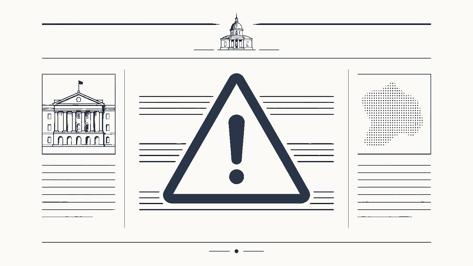 Illustration éditoriale représentant la vérification d'un site suspect avant un dépôt